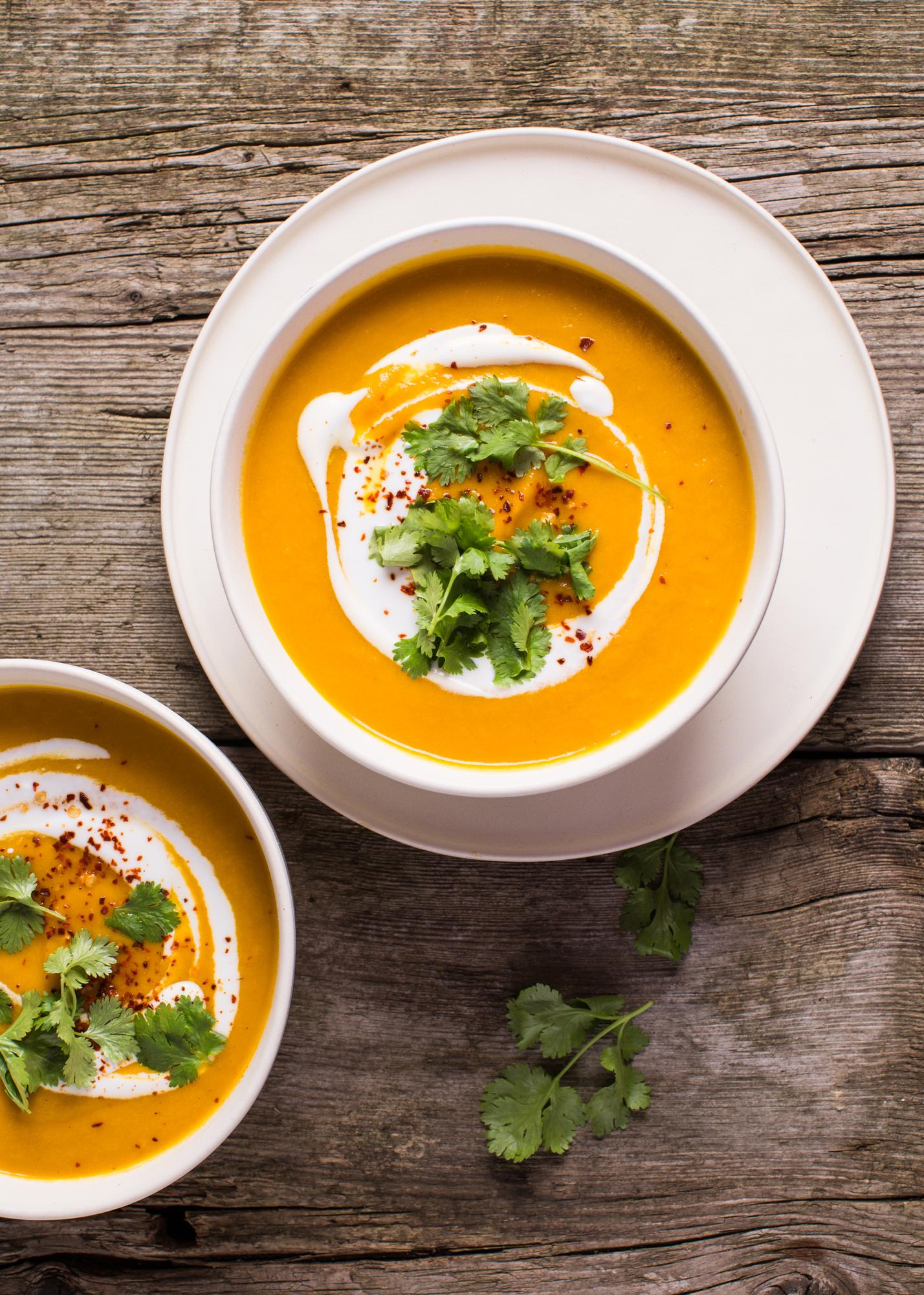 Polievka so zázvorom a mrkvou