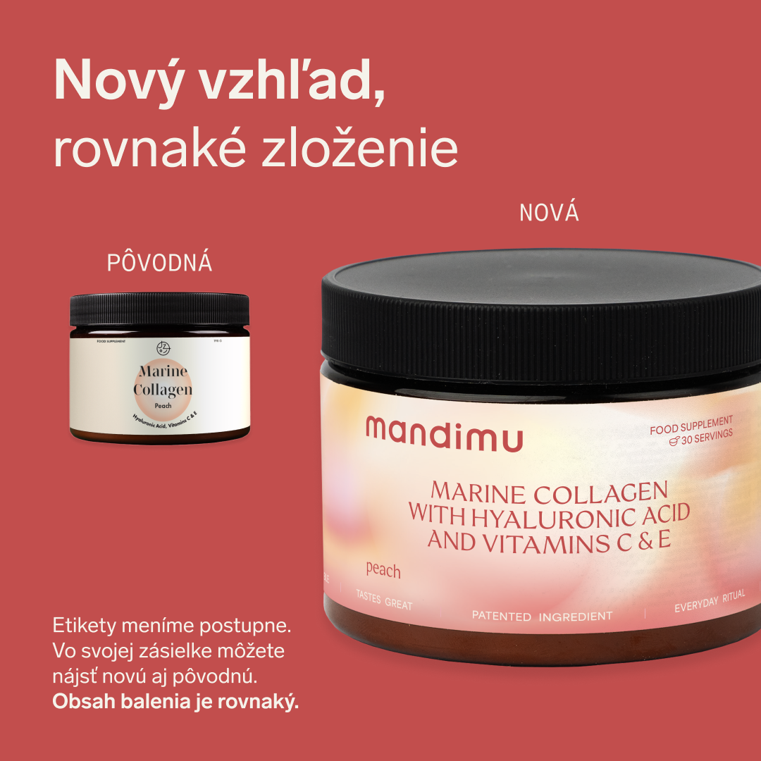 Prémiový kolagén s kyselinou hyalurónovou a vitamínmi C a E (broskyňová príchuť)