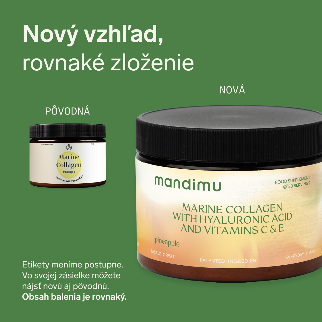 Prémiový kolagén s kyselinou hyalurónovou a vitamínmi C a E (ananásová príchuť)
