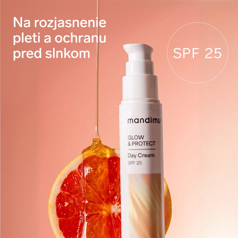 Denný krém Glow & Protect SPF 25 s astaxantínom & vitamínom C 50 ml