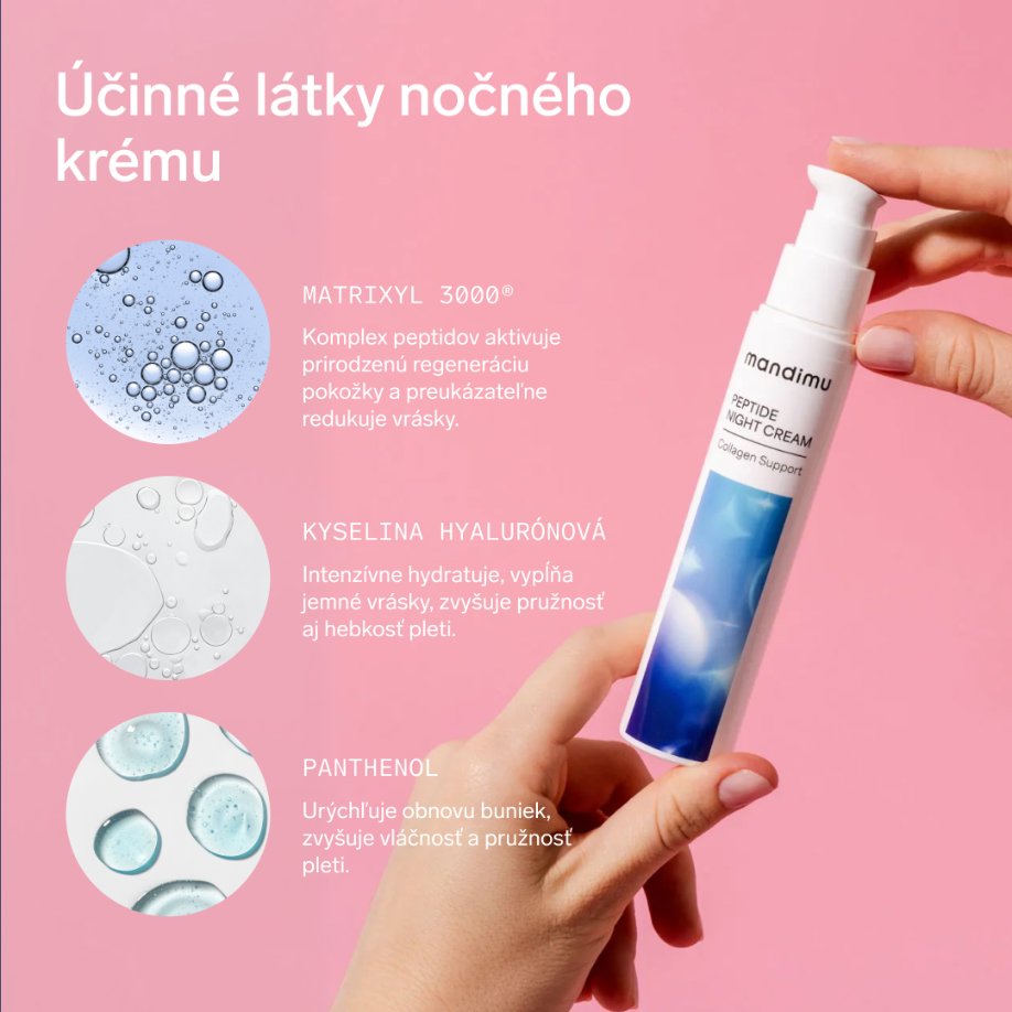 Nočný krém Advanced Peptide na podporu kolagénu 50 ml
