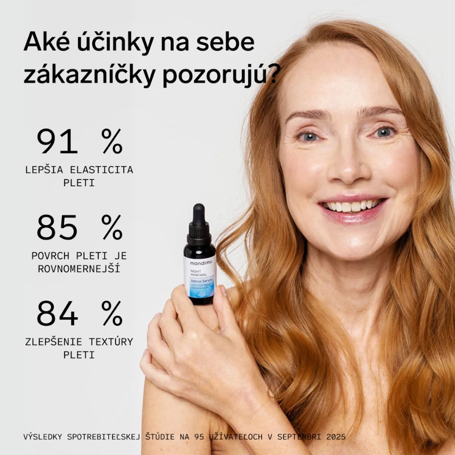 Nočné retinalové sérum Night Renewal s 0,05 % retinalu & rastlinnými olejmi 30 ml