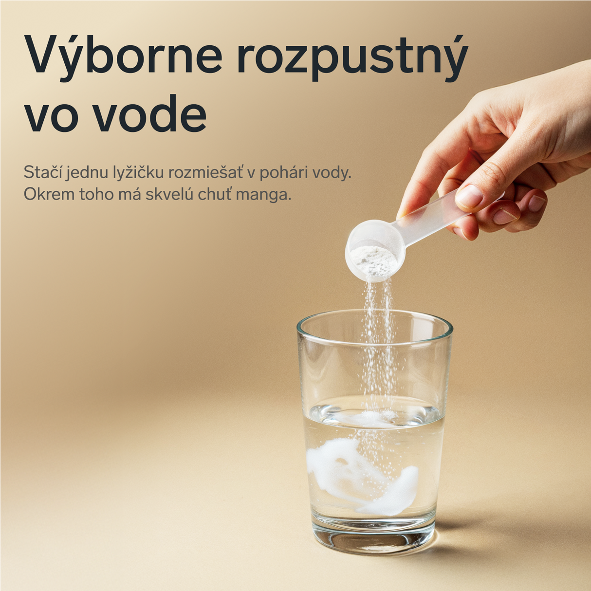 Prémiový kolagén s kyselinou hyalurónovou a vitamínom C a E (príchuť mango)
