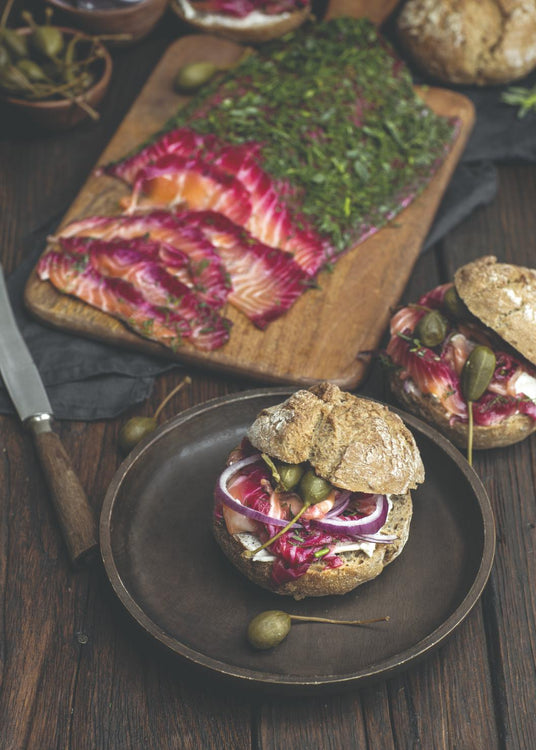 Gravlax s červenou repou