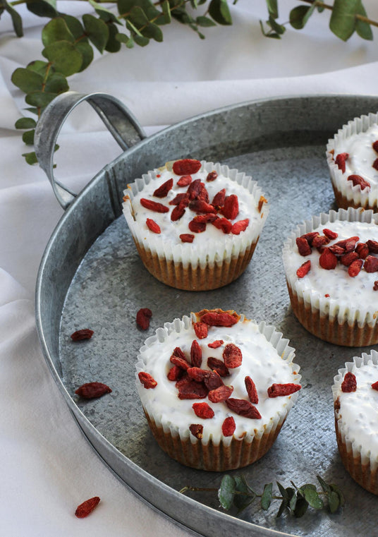 Mrkvové muffiny s jogurtovou polevou