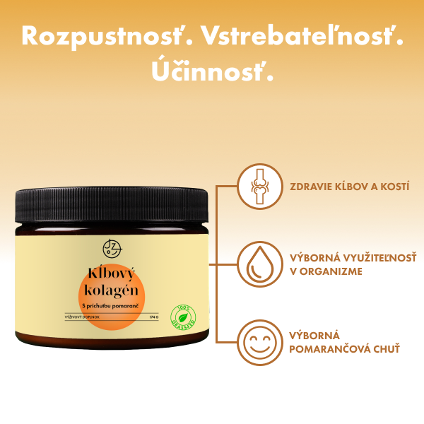 Kolagén na kĺby (príchuť pomaranč)