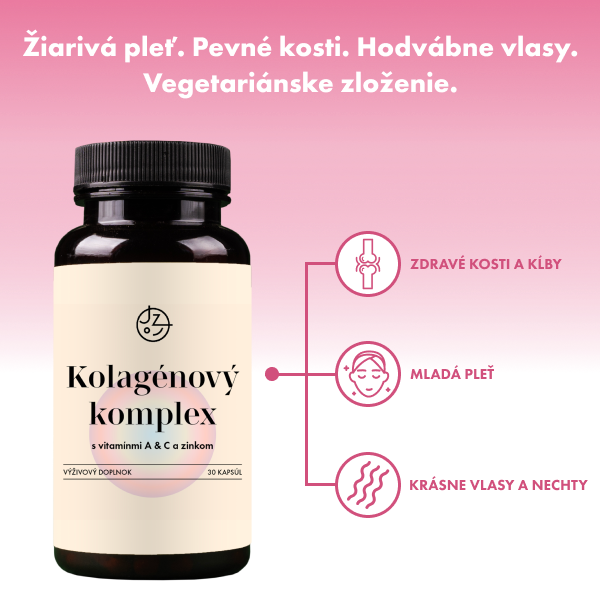 Kolagénový komplex s vitamínmi A & C a zinkom (vegetariánsky)