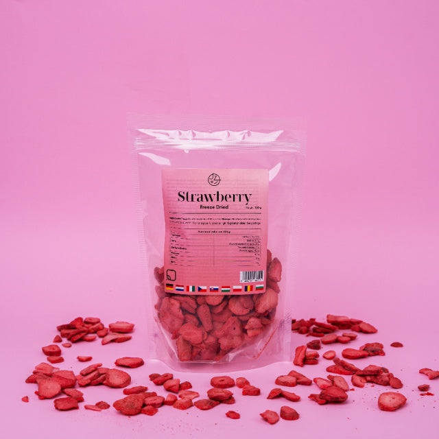 Lyofilizované jahody 🍓 (sušené mrazom) 100 g balenie