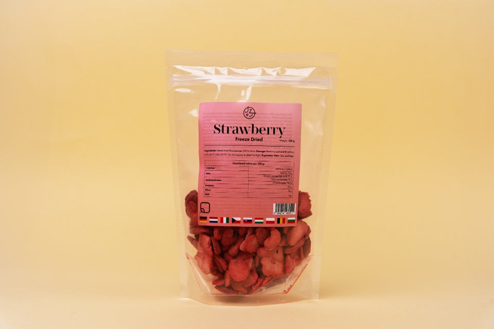 Lyofilizované jahody 🍓 (sušené mrazom) 100 g balenie