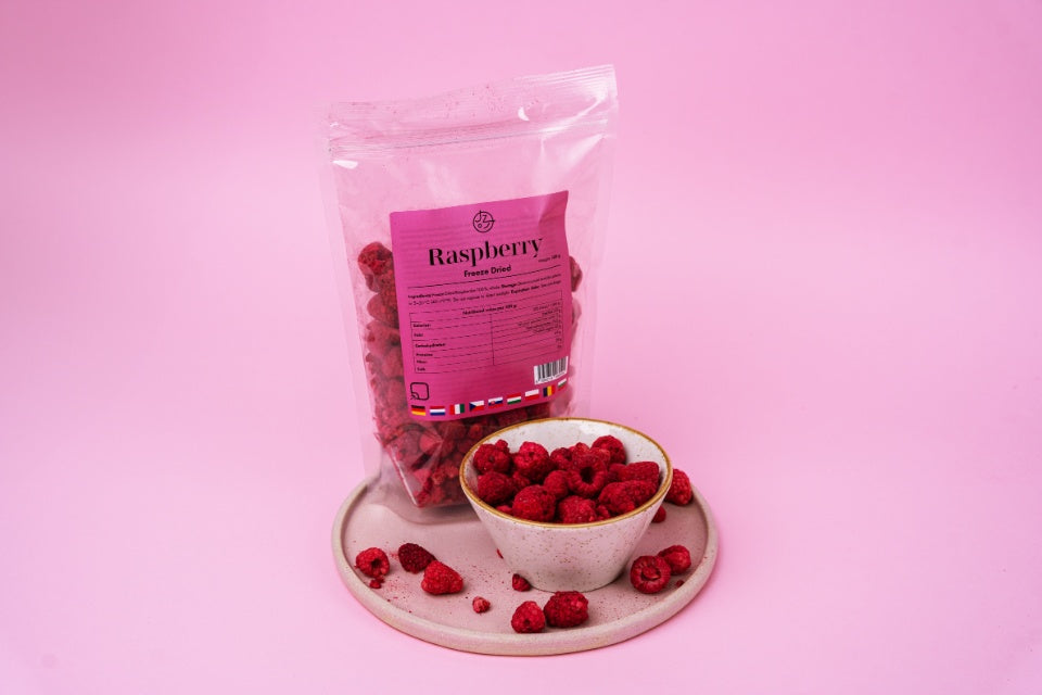 Lyofilizované maliny 🥰 (sušené mrazom) 100 g balenie