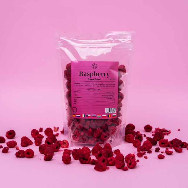 Lyofilizované maliny 🥰 (sušené mrazom) 100 g balenie