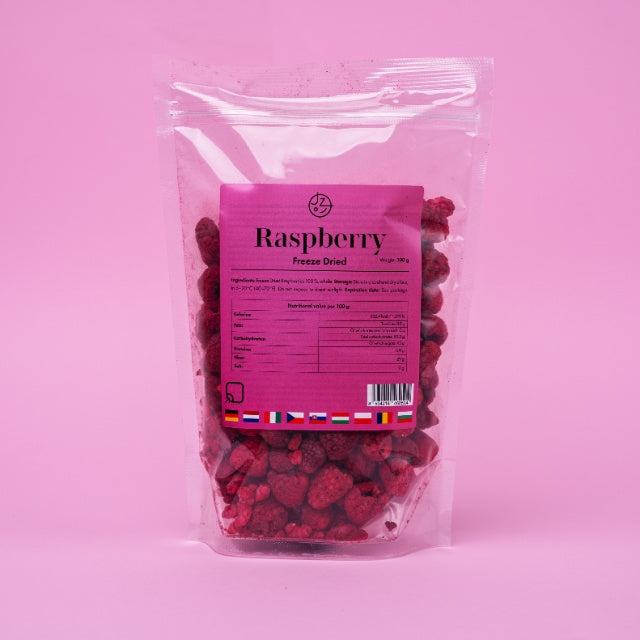 Lyofilizované maliny 🥰 (sušené mrazom) 100 g balenie