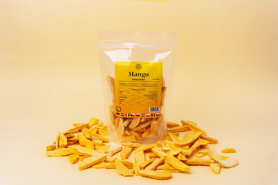 Lyofilizované mango 🥭 (sušené mrazom) 100 g balenie