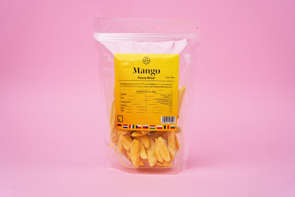 Lyofilizované mango 🥭 (sušené mrazom) 100 g balenie