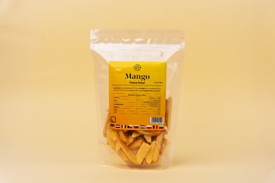 Lyofilizované mango 🥭 (sušené mrazom) 100 g balenie
