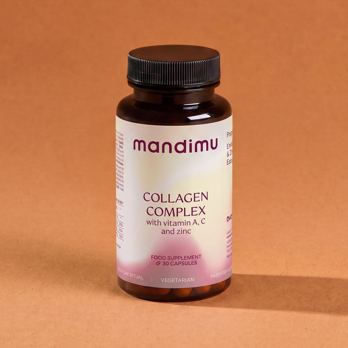 Kolagénový komplex s vitamínmi A & C a zinkom (vegetariánsky)