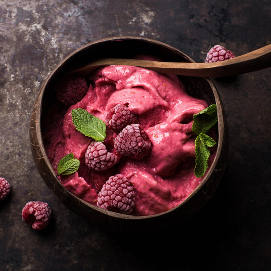 Nice cream – zmrzlina z banánov a malín