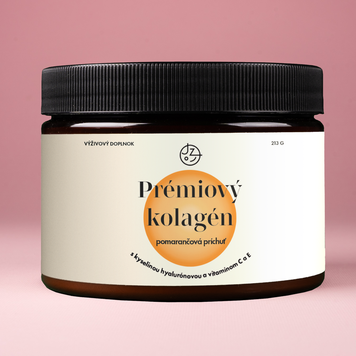 Prémiový kolagén s kyselinou hyalurónovou a vitamínmi C a E (pomarančová príchuť)