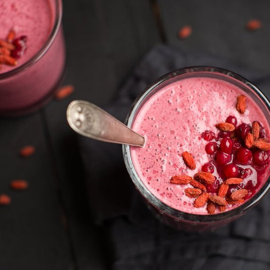 Brusnicové smoothie s goji