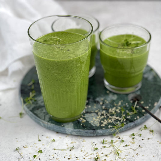 Špenátové smoothie s chia semienkami