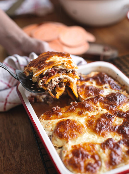 Lasagne zo sladkých zemiakov