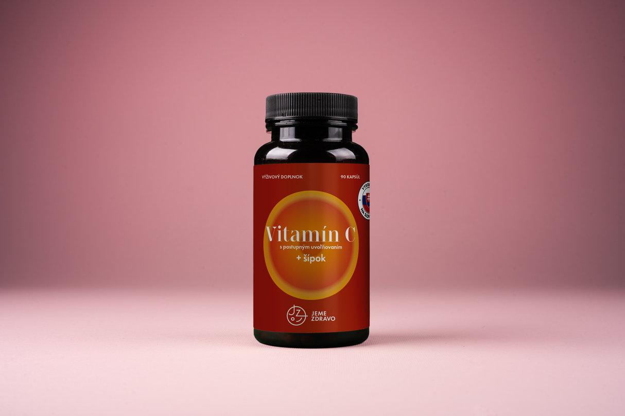Vitamín C s postupným uvoľňovaním a výťažok zo šípok