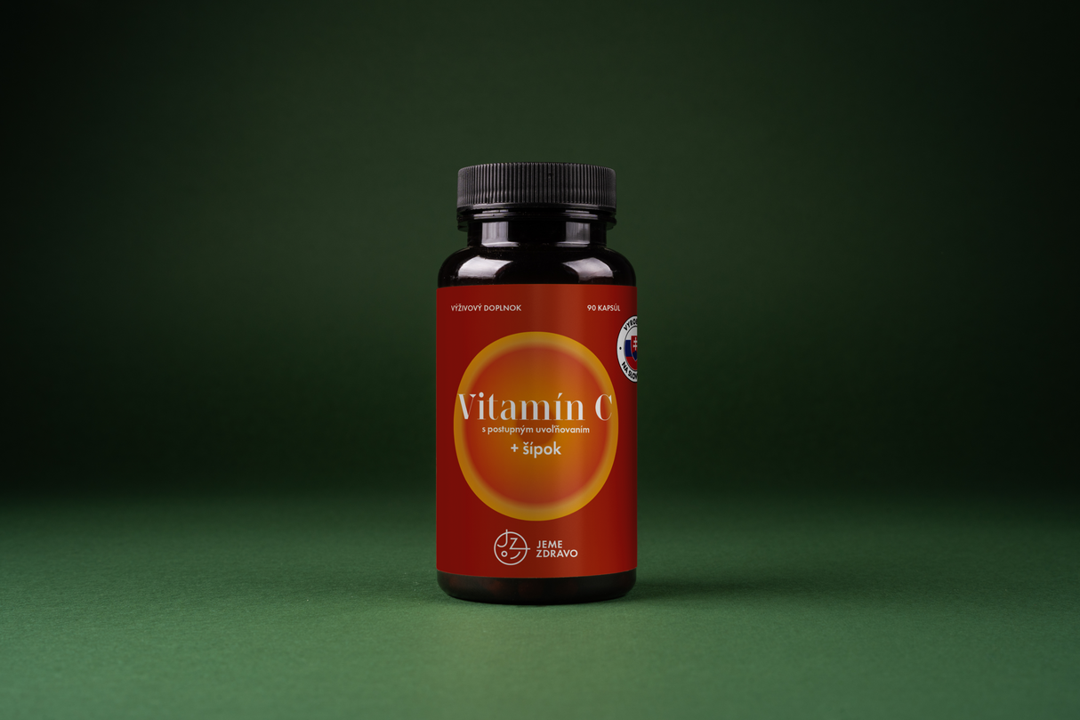 Vitamín C s postupným uvoľňovaním a výťažok zo šípok