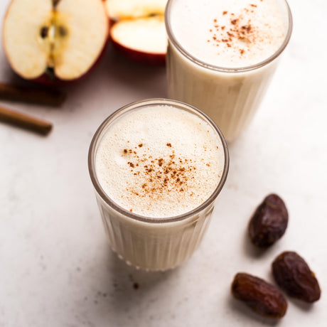 Jablkový milkshake so škoricou