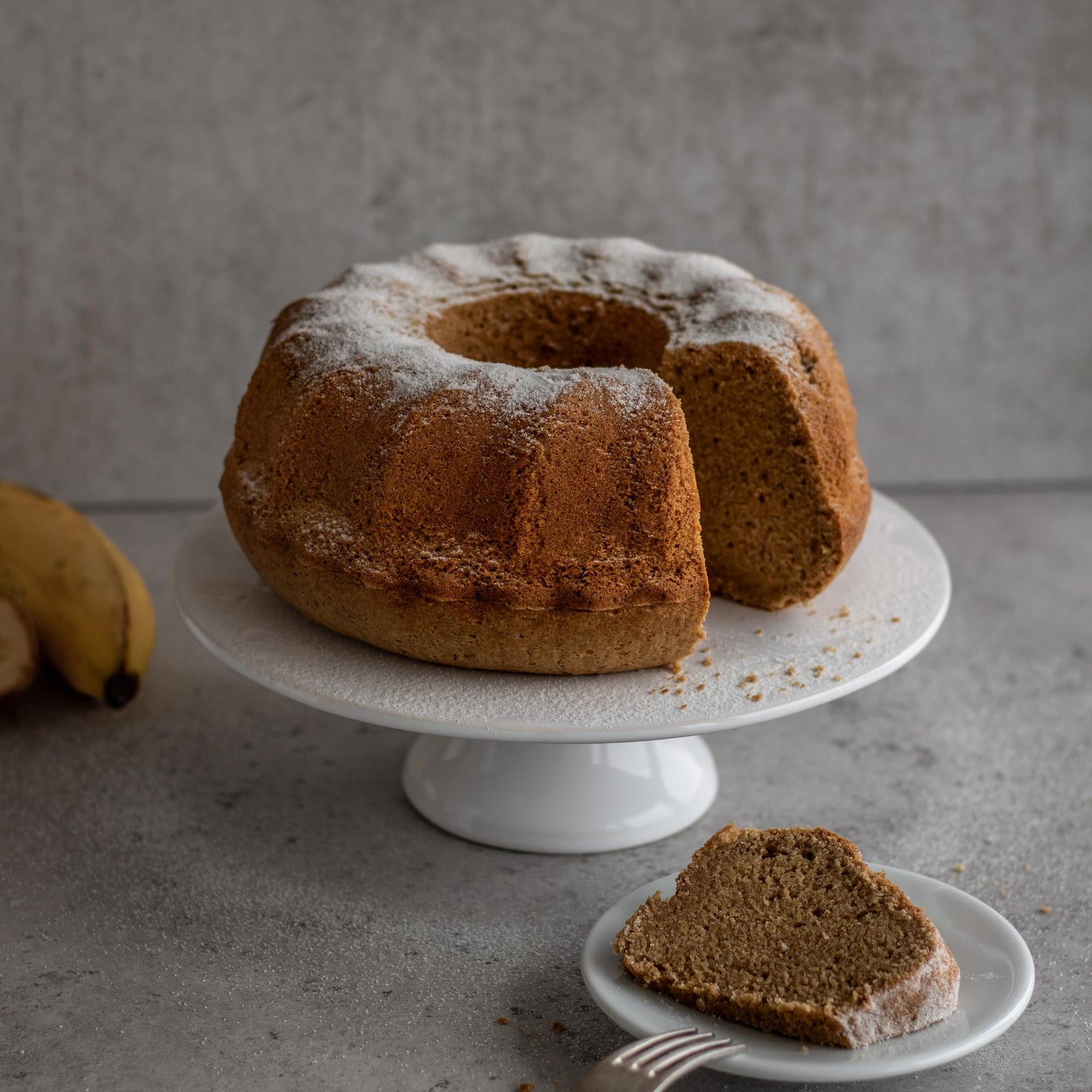 Banánová bábovka z celozrnnej múky