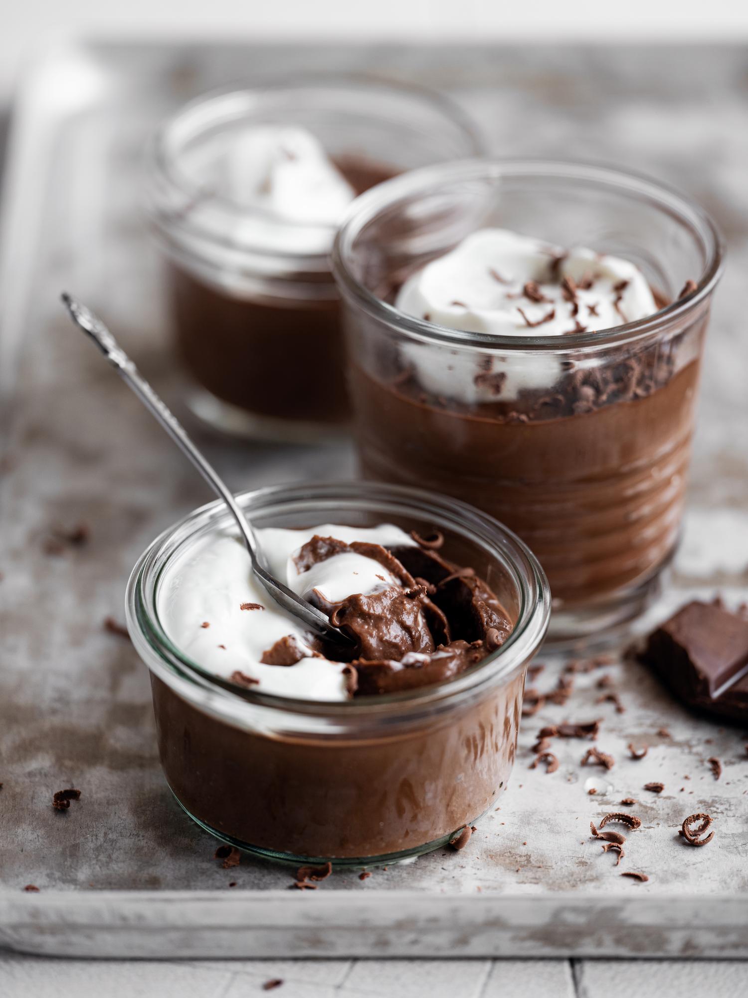 Banánovo-čokoládová mousse