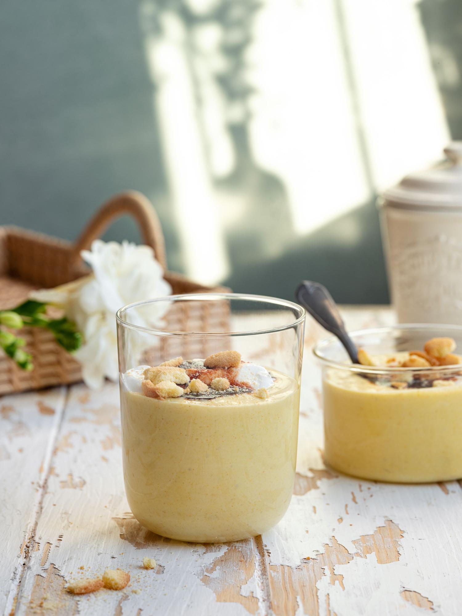 Banánový puding bez vajec