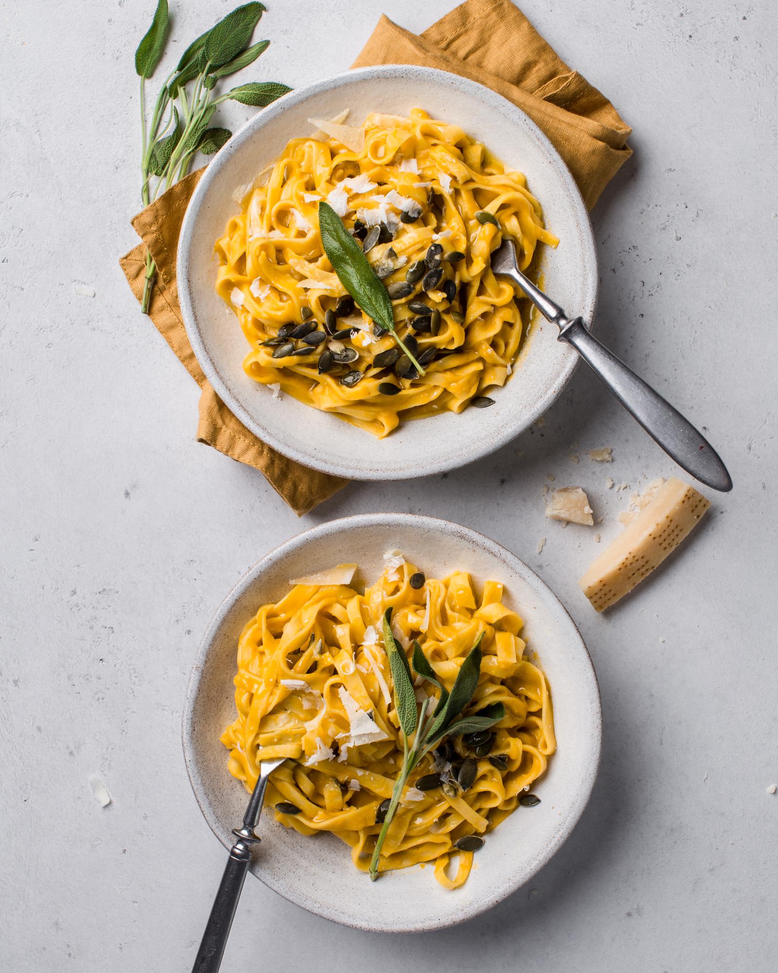 Cestoviny s tekvicovou omáčkou