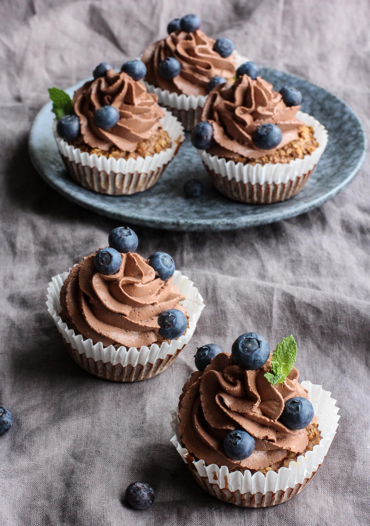 Cupcakes s čučoriedkami