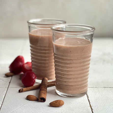 Jahodové smoothie so škoricou
