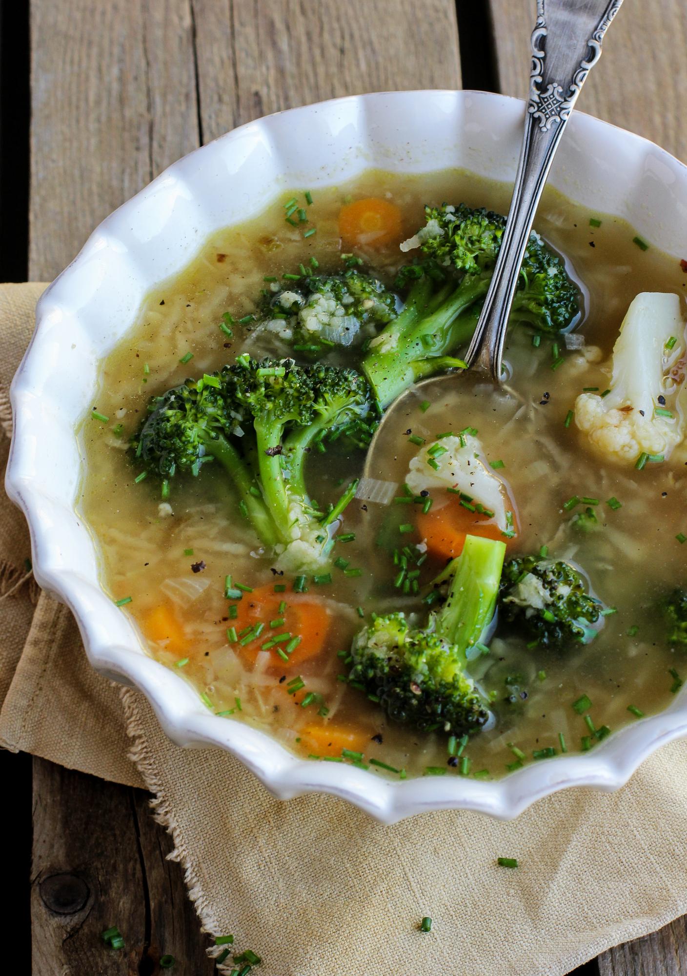 Zeleninová polievka s kuskusom