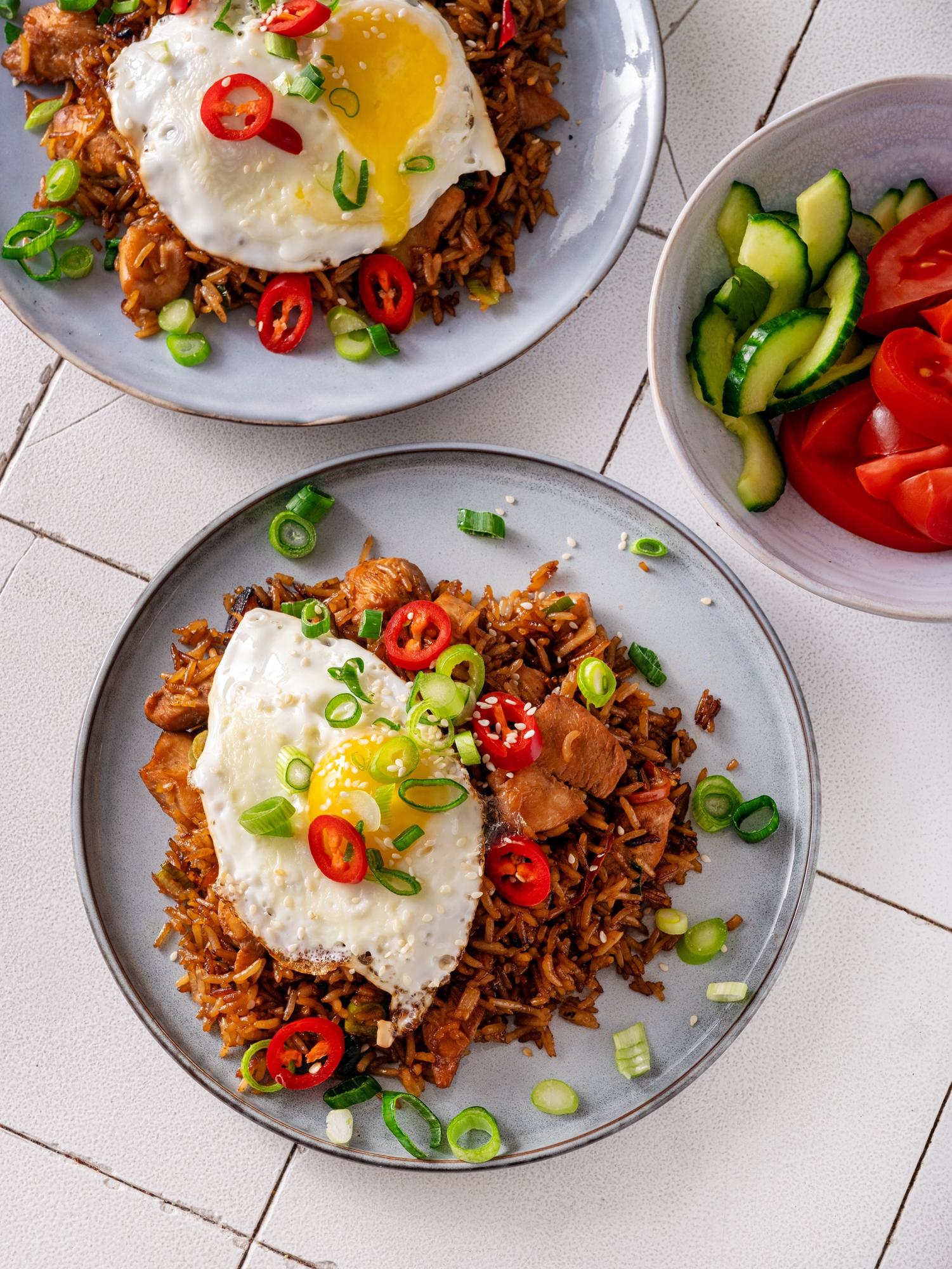 Indonézska ryža Nasi goreng