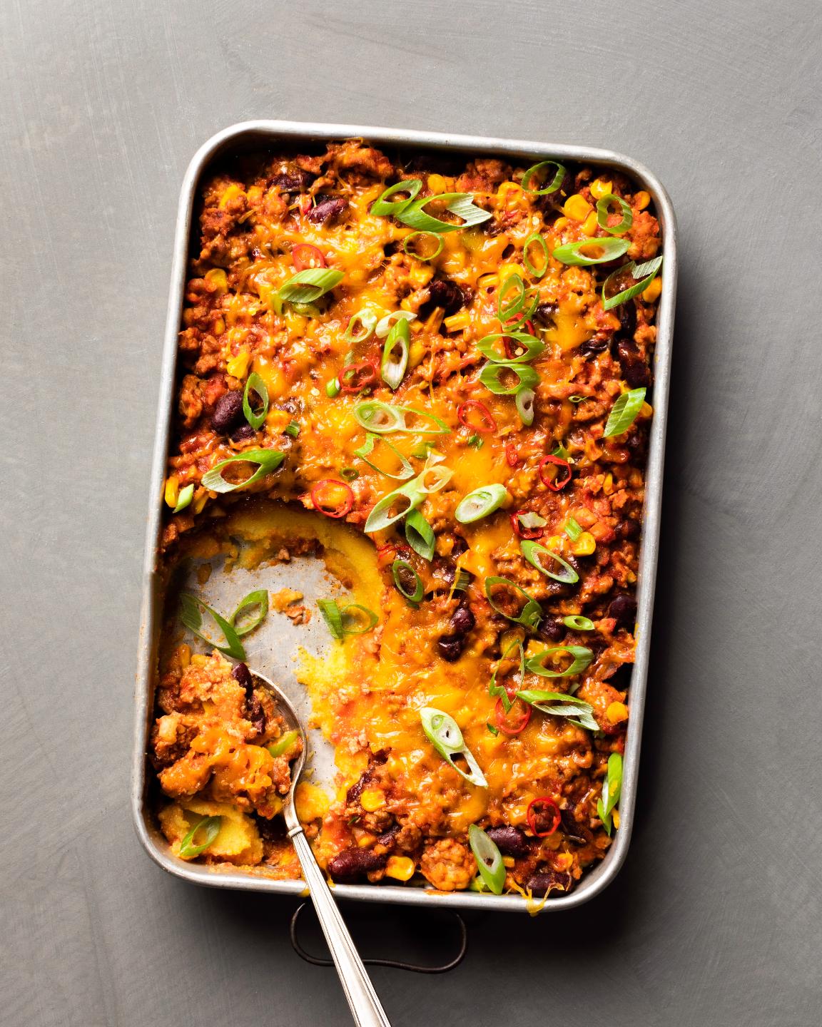 Morčací casserole s polentou
