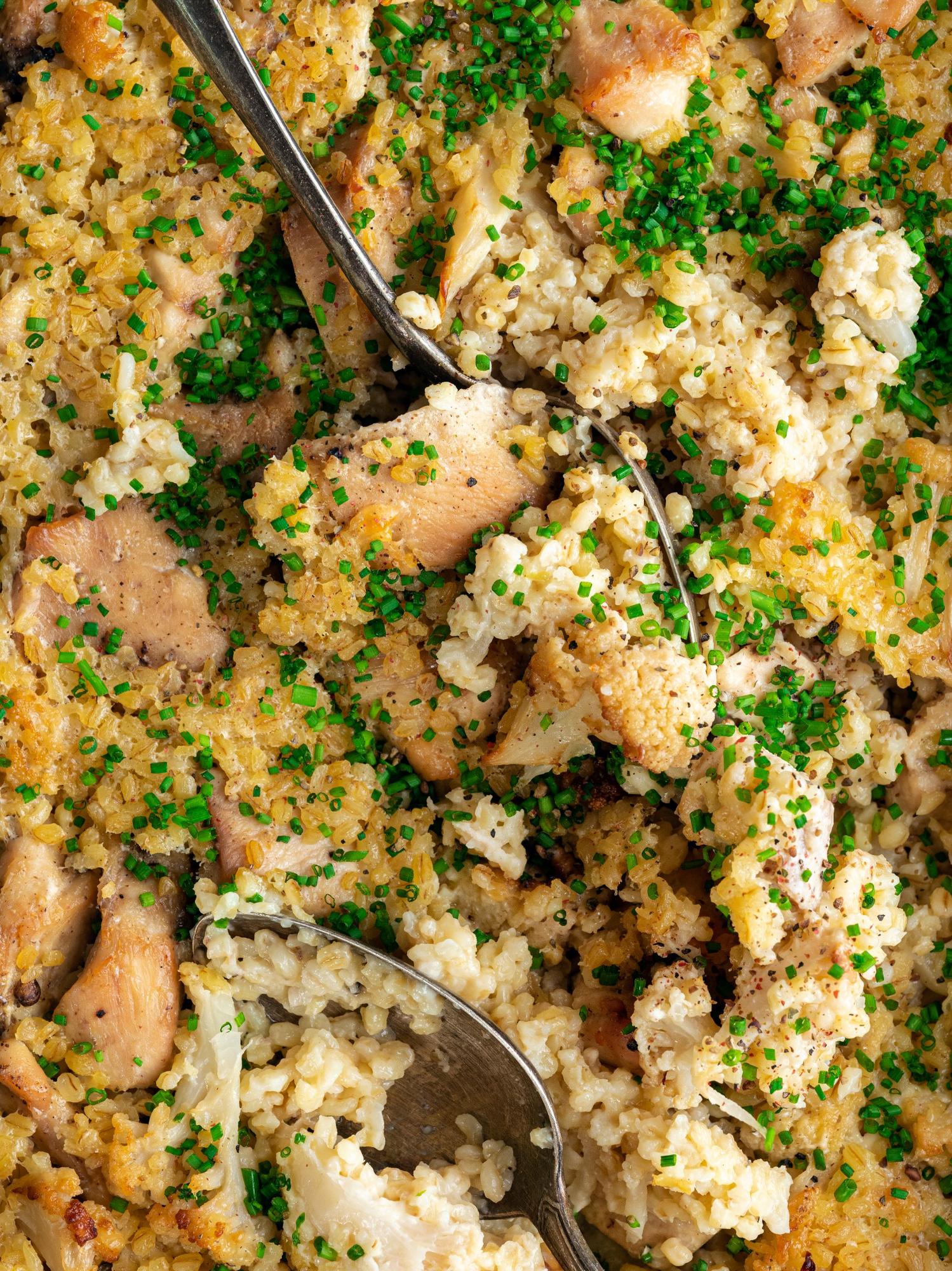Kurací casserole s karfiolom