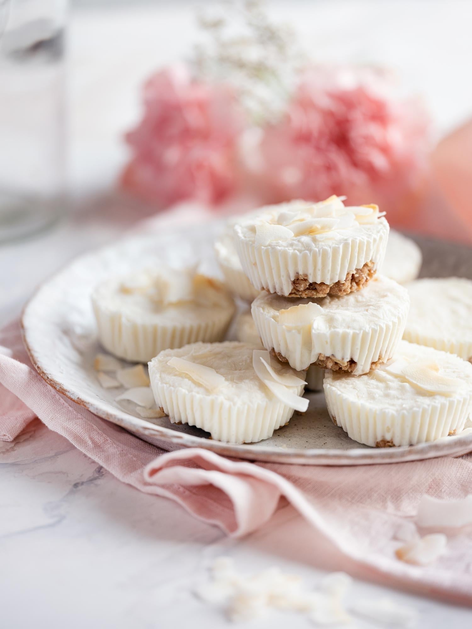 Nepečené kokosové muffiny