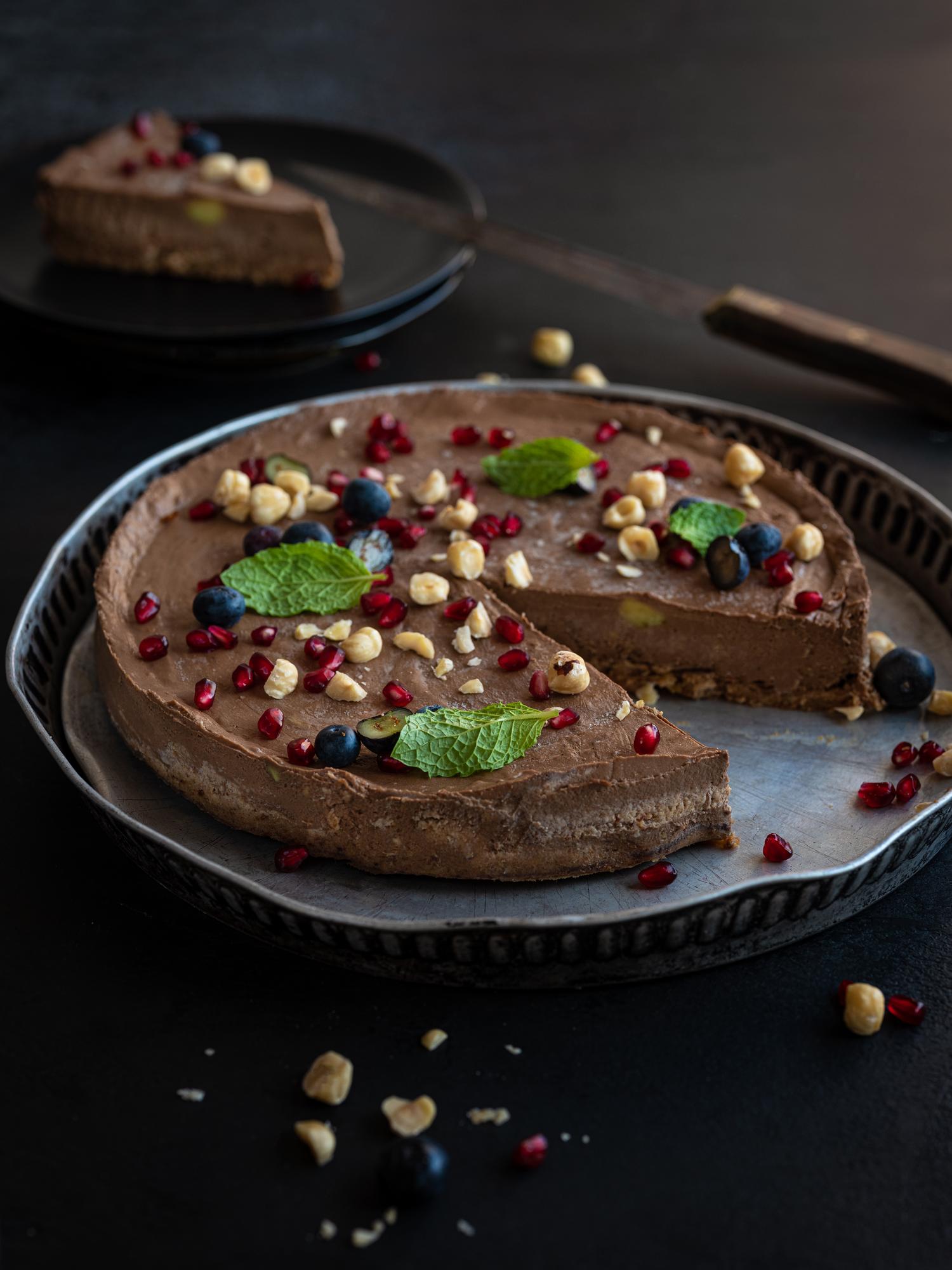 Nepečená čokoládová torta