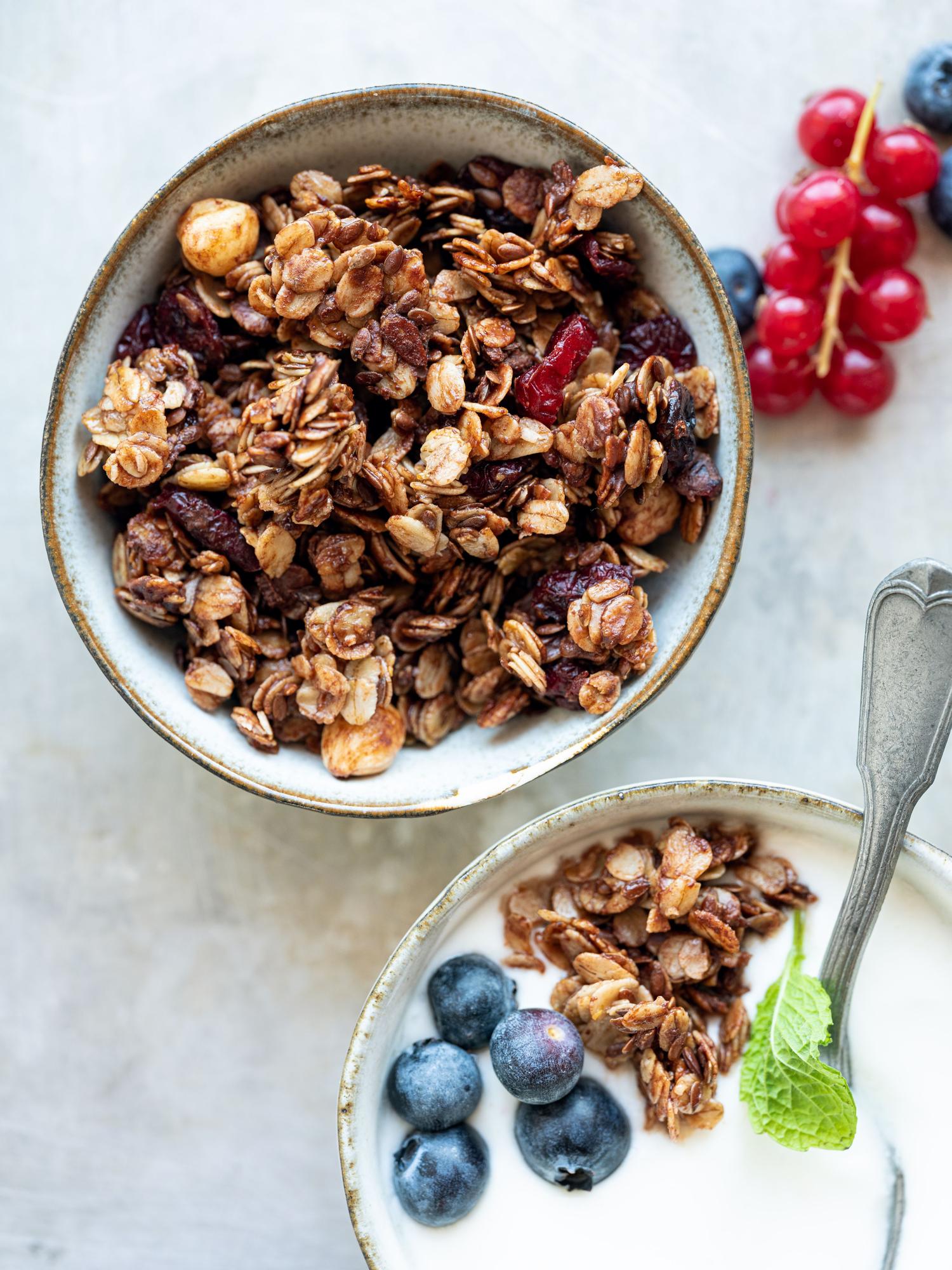 Oriešková granola so škoricou