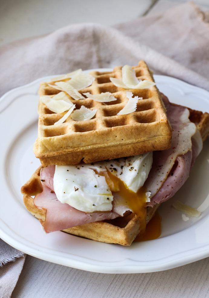 Waffle s parmezánom