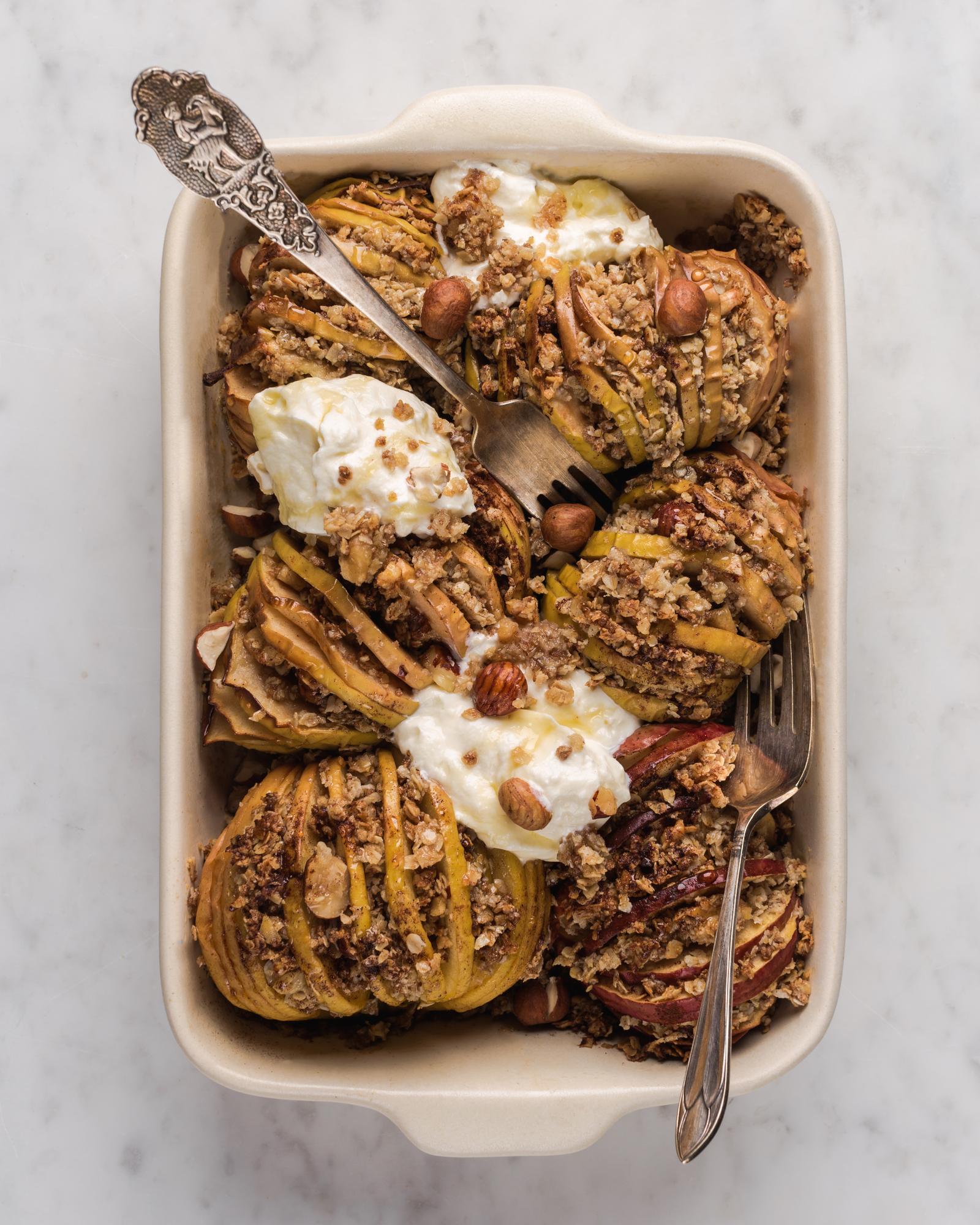 Pečené jablká Hasselback