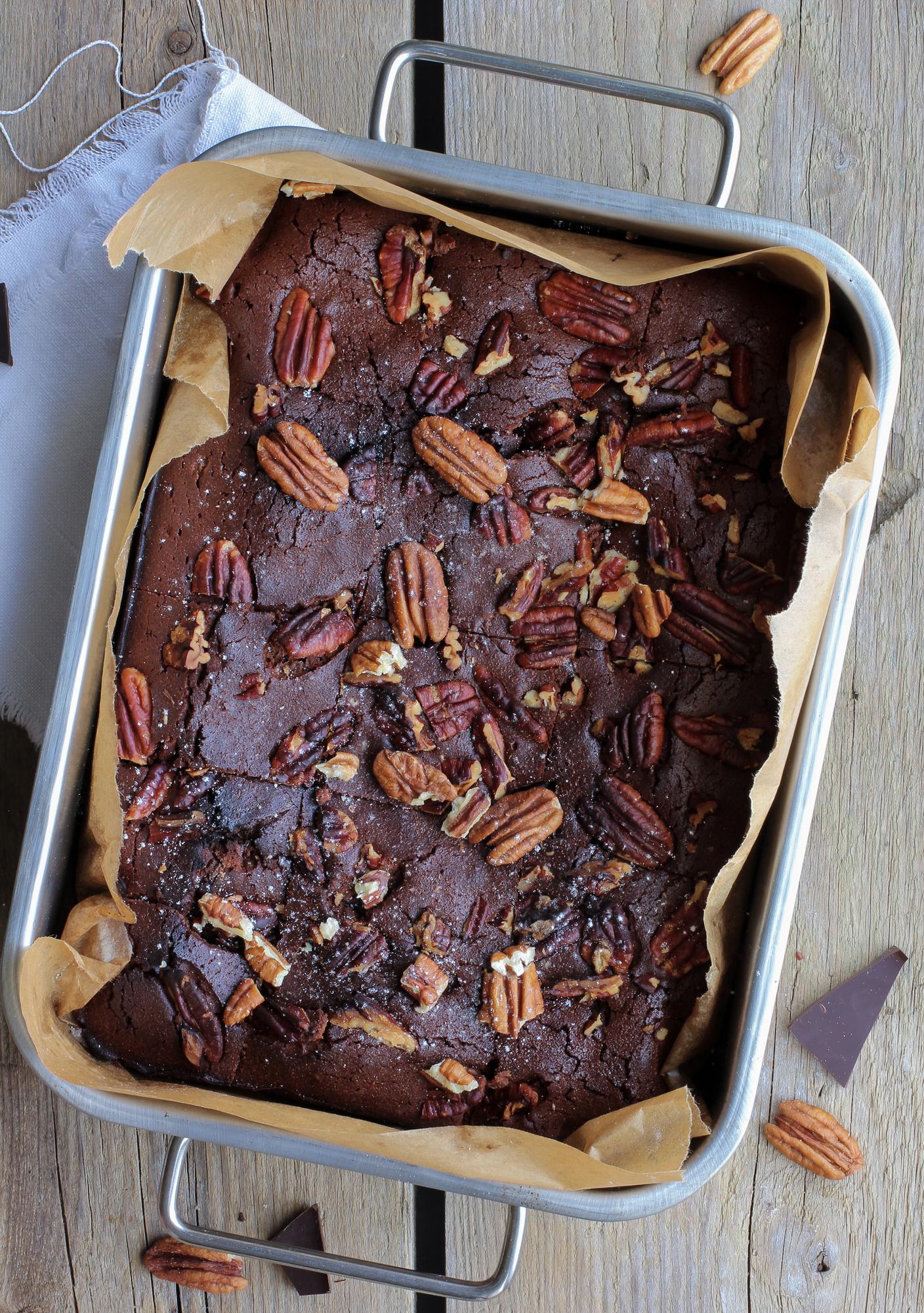 Brownies s pekanovými orechmi