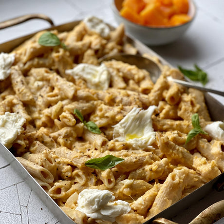Penne s tekvicovou omáčkou