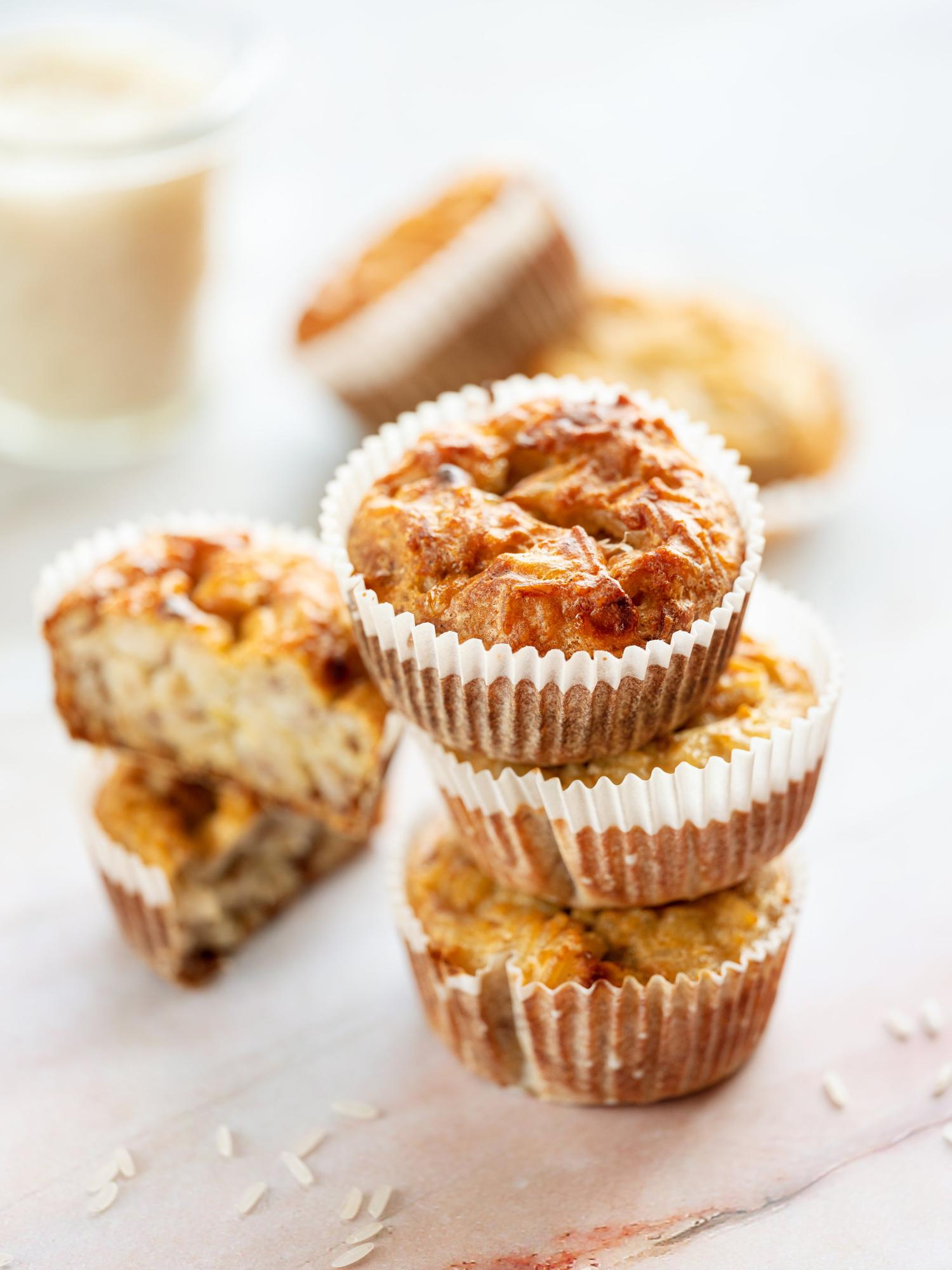 Ryžovo-banánové muffiny