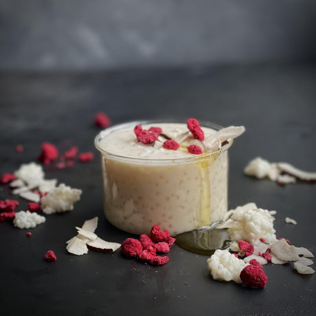 Tapiokový kokosový puding