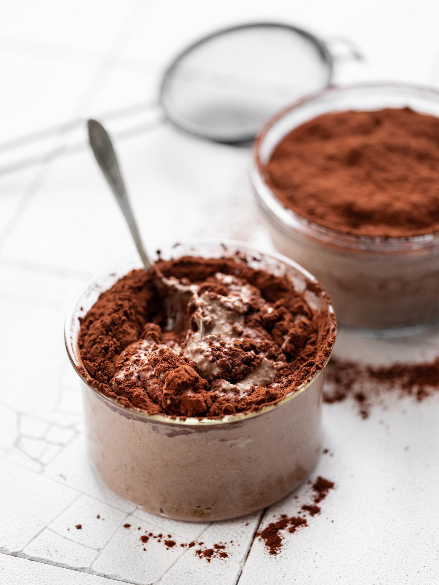 Tiramisu ovsené vločky cez noc