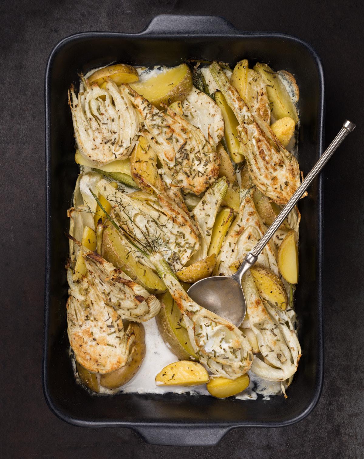 Zapečené zemiaky s feniklom