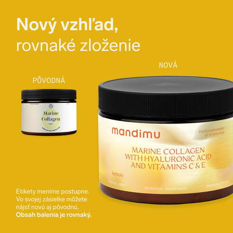 Prémiový kolagén s kyselinou hyalurónovou a vitamínmi C a E (citrónová príchuť)